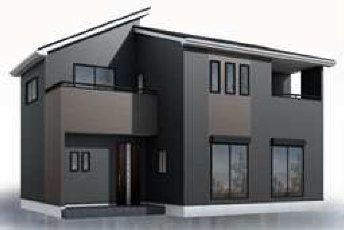 玉村町上福島（全4棟）4号棟の外観パース|外観パースです