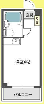 銀玉ハイツの間取り