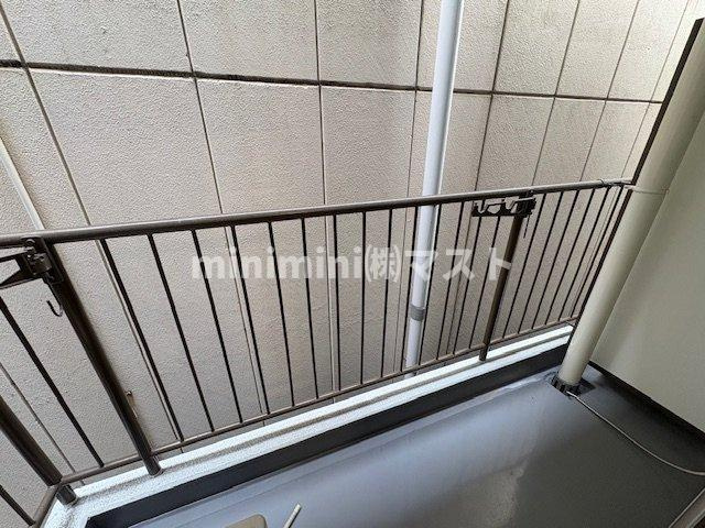 銀玉ハイツのバルコニー