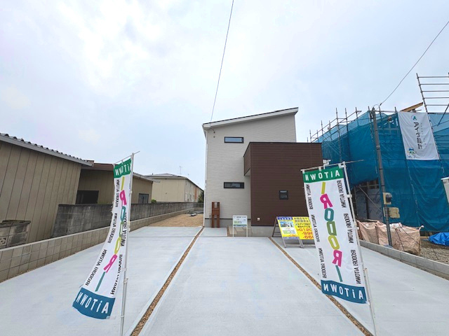 上里町忍保（全2棟)2号棟の外観|建物完成済みでございます。お部屋のご内覧可能でございます。お気軽にお問合せ下さいませ(^▽^)/