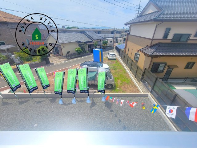 熊本市西区池田2丁目第3-5棟（3号棟）の展望|窓から緑が見える物件も魅力的です。
