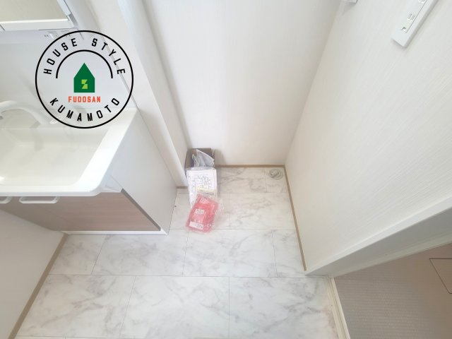 熊本市西区池田2丁目第3-5棟（3号棟）の脱衣所|ランドリースペースとなります。広々して有効的にご使用できます。 