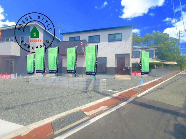 熊本市西区池田2丁目第3-5棟（3号棟）の前面道路含む現地写真|見学の時間などお気軽にお問い合わせ下さい。