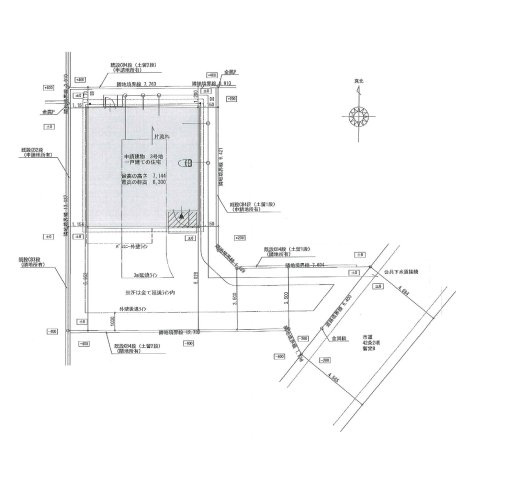 熊本市西区池田2丁目第3-5棟（3号棟）の区画図|配置図（3号棟）