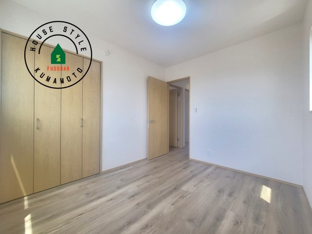 熊本市西区池田2丁目第3-5棟（3号棟）の和室|将来的に、琉球畳を引きまして和室風にすることも可能です。