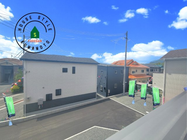 熊本市西区池田2丁目第3-5棟（4号棟）の展望|窓から緑が見える物件も魅力的です。