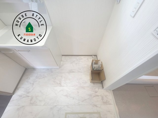 熊本市西区池田2丁目第3-5棟（4号棟）の脱衣所|ランドリースペースとなります。広々して有効的にご使用できます。 