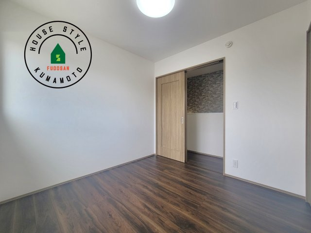 熊本市西区池田2丁目第3-5棟（4号棟）の和室|将来的に、琉球畳を引きまして和室風にすることも可能です。