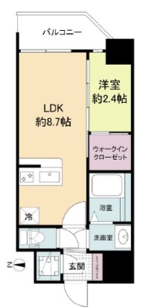 セレニテ新大阪グランデ ミリューの間取り