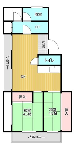 エクリート朝霧の間取り