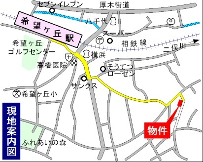 メゾン　ド　Ｙの地図|案内図