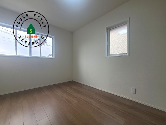 熊本市西区花園7丁目第7-6棟（1号棟）の寝室|主寝室には収納力に優れたクローゼットがありますので、お部屋もすっきり片付きます。