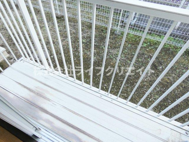 ドミールヤマミヤＢのバルコニー