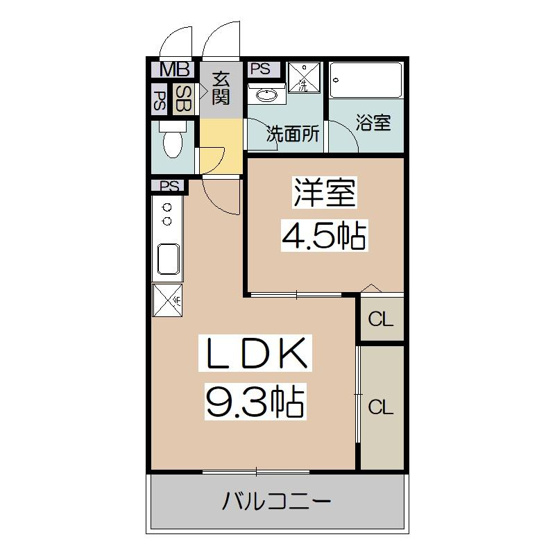 【間取り】 | KTIレジデンス阿倍野 | KTIレジデンス阿倍野　1LDK　35.38㎡