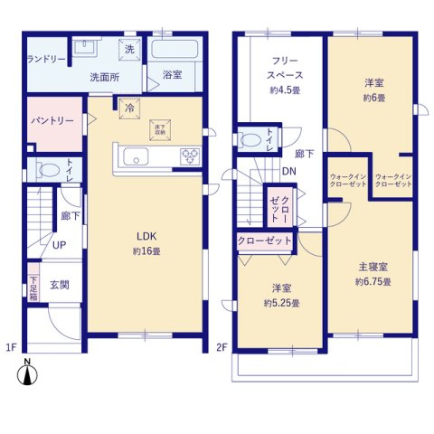 香美市土佐山田町百石町2棟 2号棟の間取り|2号棟