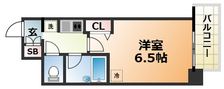 エスリード三宮第3の間取り