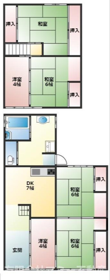【間取り】 | 七つ屋町中古住宅
