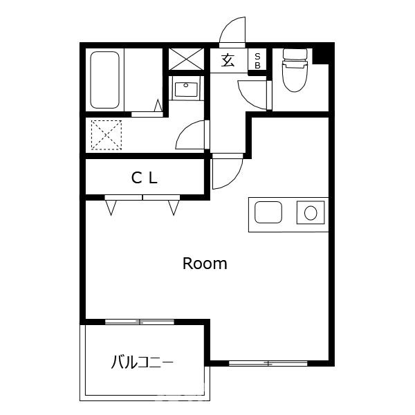 クリスタルハイツⅡの間取り