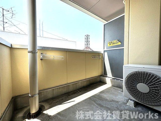 クリスタルハイツⅡのバルコニー