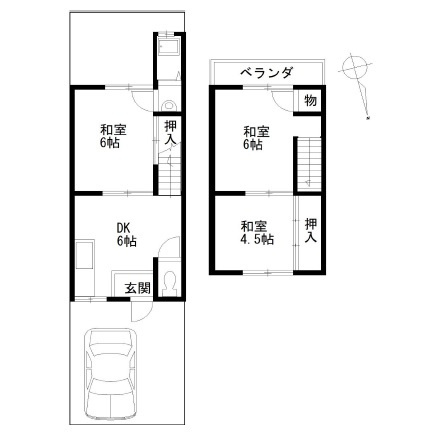 草津市平井４丁目の倉庫の間取り