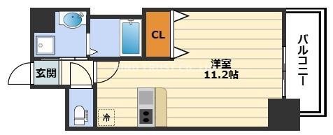 プレサンス扇町駅前の間取り