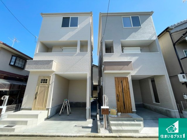 高槻市西町　第5期　新築一戸建ての外観|安心の10年保証！外観を美しく保ち、雨水で汚れを落とします！気になることがありましたら、お気軽にお問い合わせください！