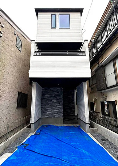 新築戸建　江東区北砂6丁目　所有権22.99坪　カースペース付の外観