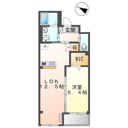 熊本市中央区八王寺町の賃貸マンションの間取り