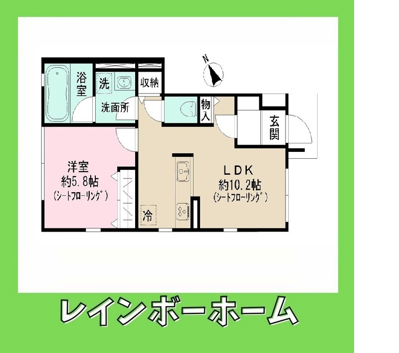 担当エリアのルームアドバイザーが直接対応いたしますの間取り
