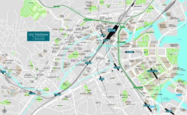 Le'a横濱西口参番館の地図