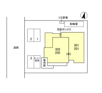 ディアコート芦屋大原町の区画図