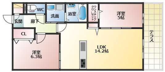 【間取り】 | HKハイムⅠ