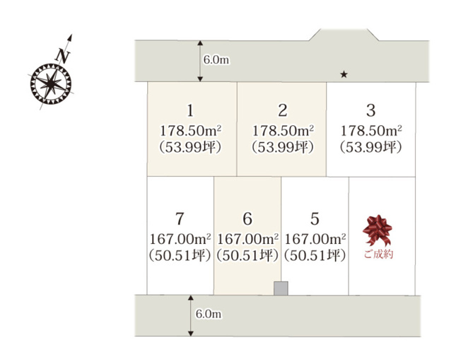 【区画図】 | 滑川町月の輪第２期　ワイウッドコート　新築戸建　全7棟　2号棟