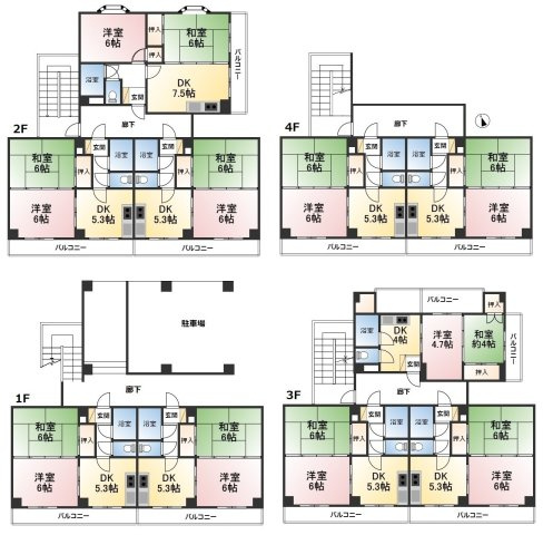 【間取り】 | カルム新宮