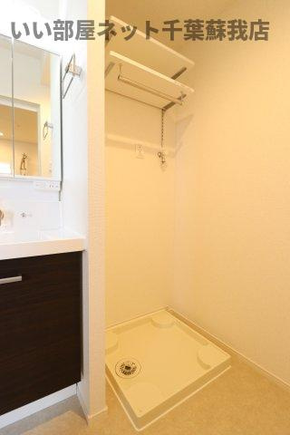 リバーサイドⅡの洗面所|洗濯機置場