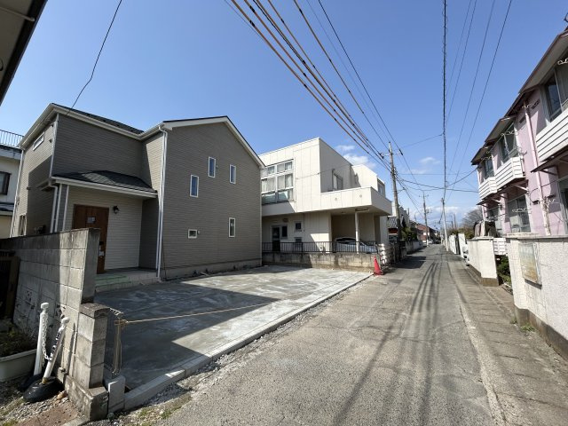 新築　高崎市並榎町５期　Ｈeartful Town　１号棟の前面道路含む現地写真|現地写真　北側接道幅員約3.2ｍ