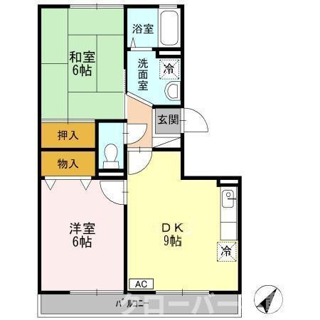 サンピア・Kの間取り