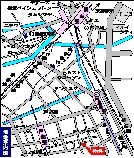 山王メゾン紅梅の地図|耐震耐火に優れた旭化成へーベルメゾン