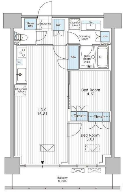 パークアクシス市川の間取り