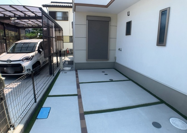 【庭】 | 庭があることでガーデニングや家庭菜園はもちろん、こどもの遊び場やペットを放して遊ぶことができます。また、家の周囲に余裕があるということです。隣地との間があれば、十分な日当たりと、風通しが確保できます。