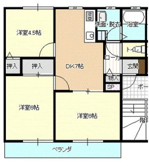 【間取り】 | メープルコート平生
