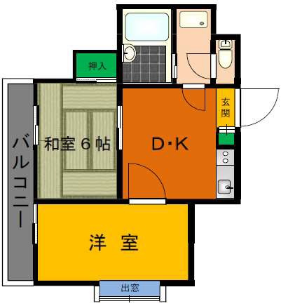 三鷹市下連雀２丁目の賃貸マンションの間取り