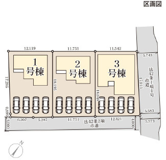 仲介手数料不要　リーブルガーデン合志市竹迫【合志小・合志中】の区画図