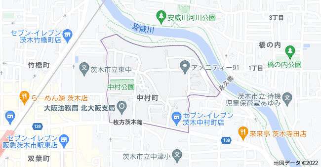中村10番館の地図