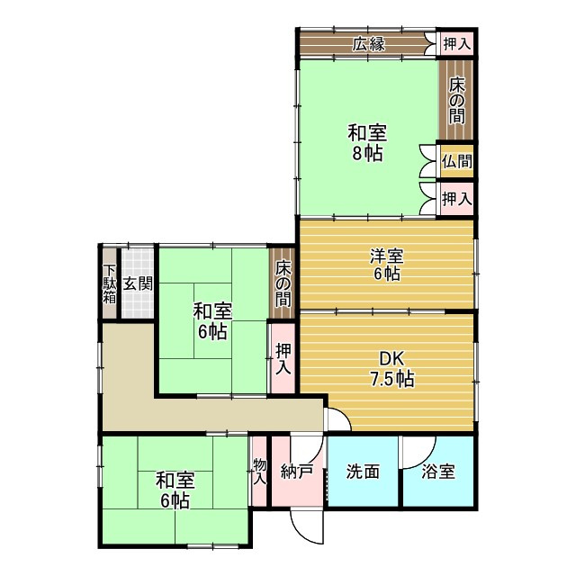 中古戸建の間取り