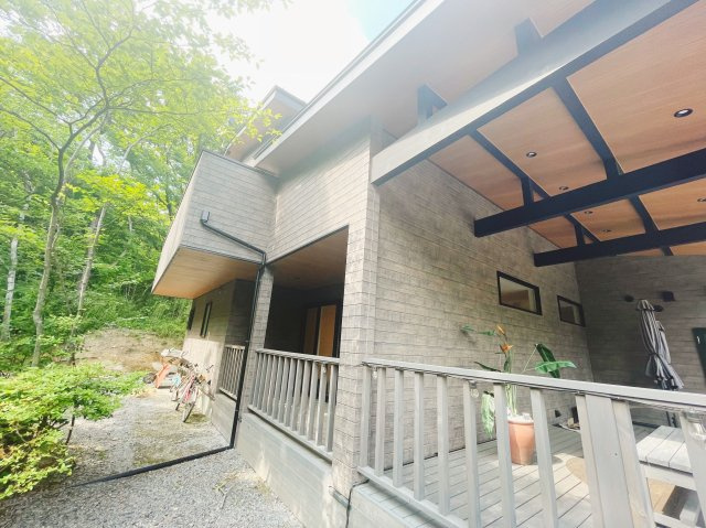 店舗スペースあり！那須郡那須町注文住宅の外観