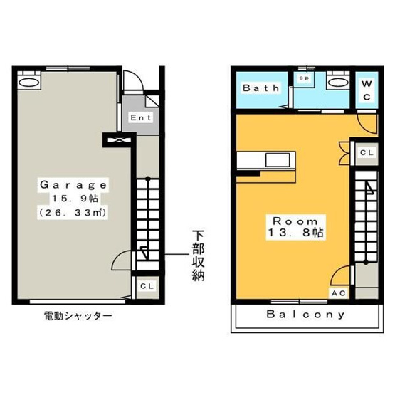 【間取り】 | Garage Villa 米津