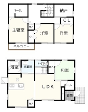 海南市下津町丸田・中古戸建・54506の間取り