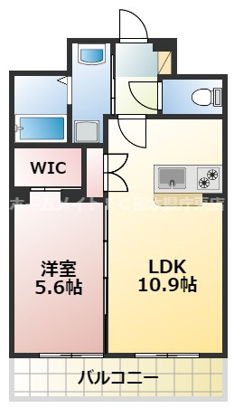 熊本市東区下南部３丁目の賃貸マンションの間取り
