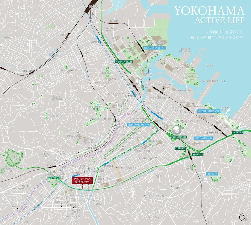 グランリーヴェル横濱南ADELEの地図